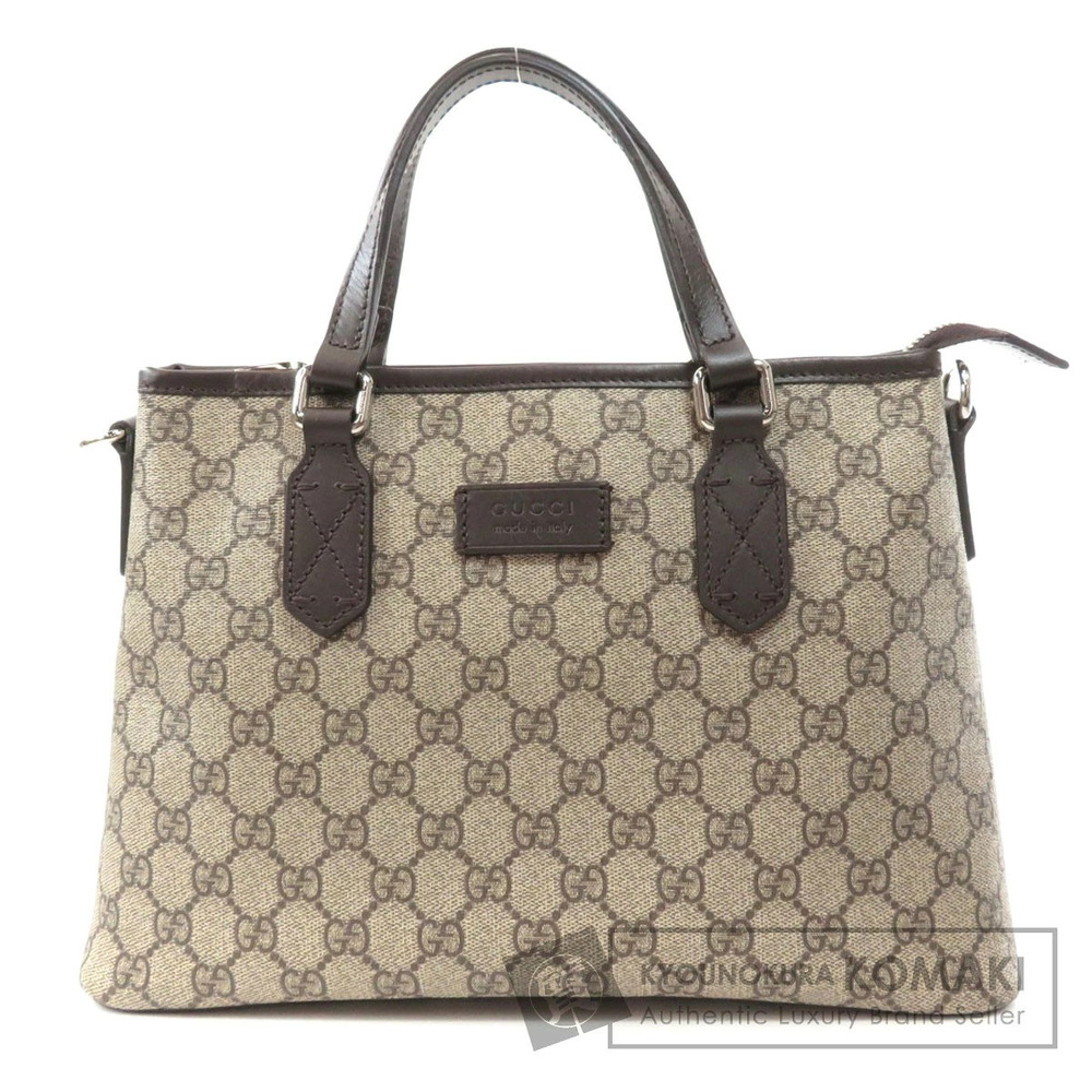 Gucci GG Brown Beige Handbag Supreme - Picture 2 of 11